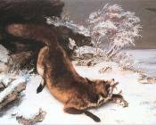 古斯塔夫库尔贝 - The Fox in the Snow
